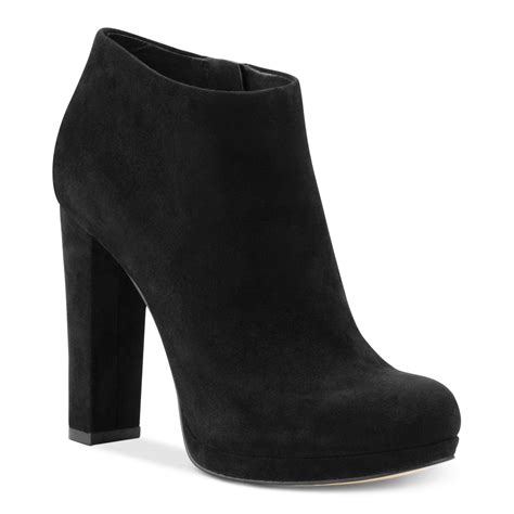 michael kors high heels boots|michael kors black suede booties.